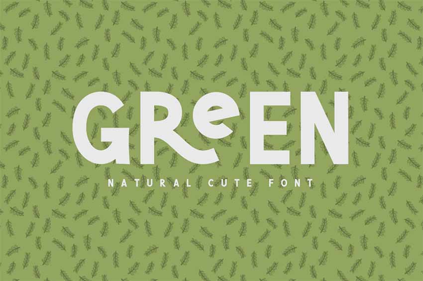 Green Nature Font
