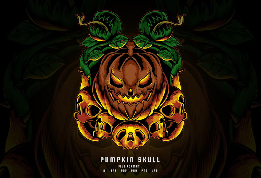 Pumpkin Skull