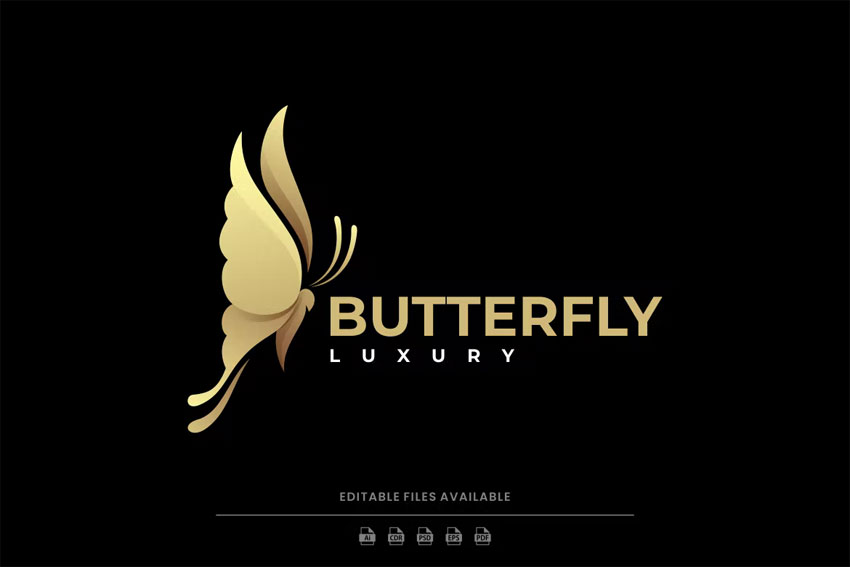 Butterfly Luxury Logo
