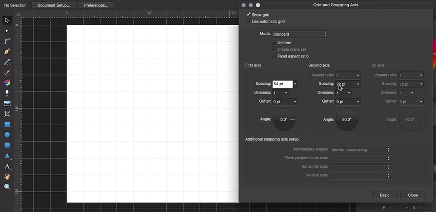 Affinity Designer Grids