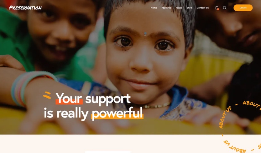 Preservation - Fundraising and Charity WordPress Theme