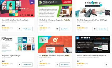 Bestselling Portfolio and Gallery plugins on CodeCanyon