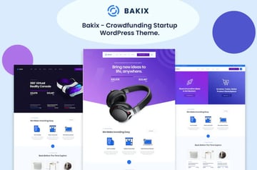 Bakix - Crowdfunding, Fundraising WordPress Theme