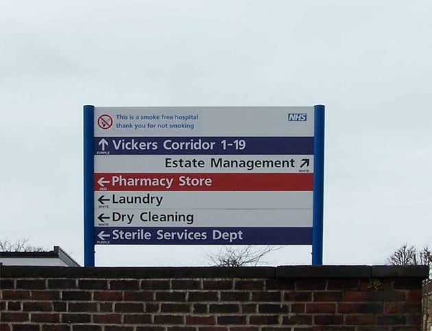 Terry Robinson / This Way Sign, Northern General Hospital, Sheffield