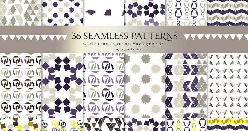 Minimalstic Geometric free patterns seamless