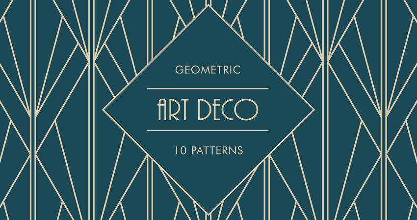 Art Deco Geometric free patterns seamless