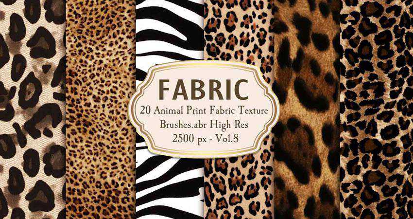 Animal Print Fabric Brushes free patterns seamless