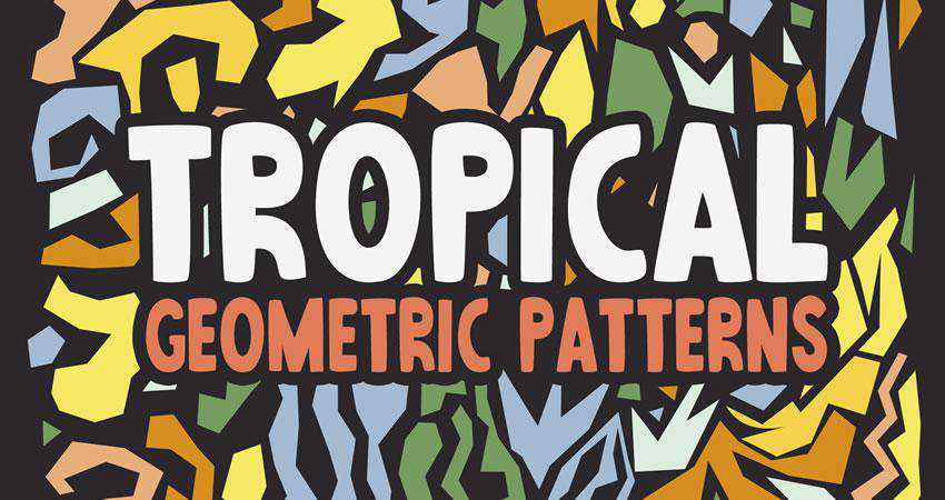 Abstract Tropical free patterns seamless