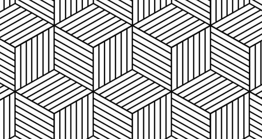 Hexagon Geometric free patterns seamless