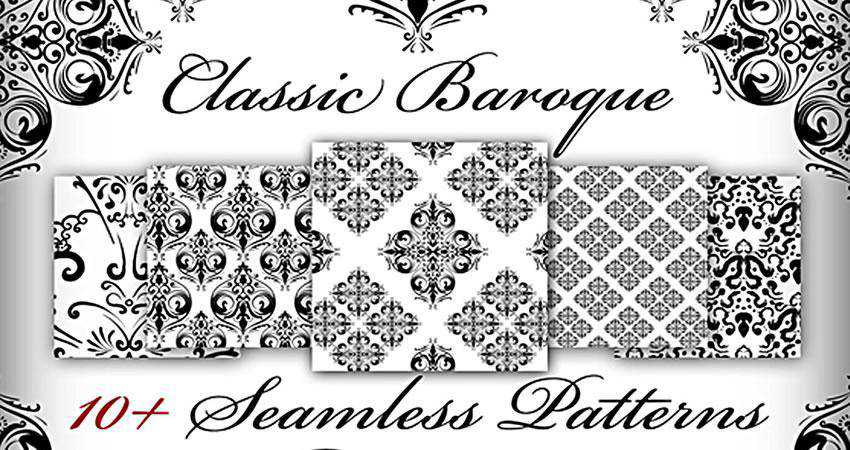 Classic Baroque free patterns seamless