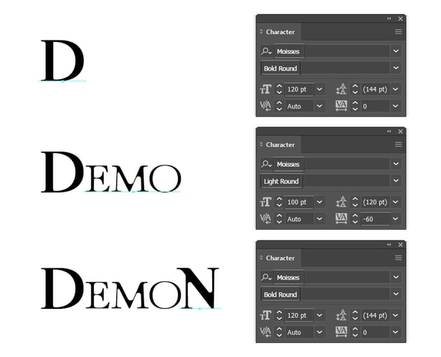 how to type demon from Demon slayer logo text