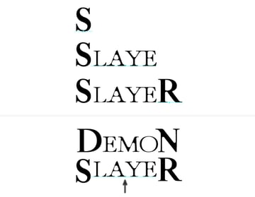 how to type demon slayer logo text in Adobe Illutrator