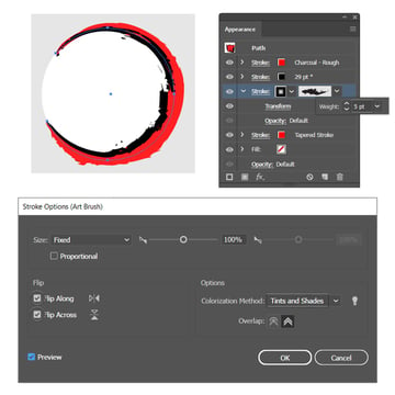 how to add black stroke to demon slayer symbol background