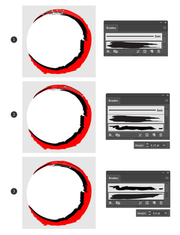 how to add stroke details to demon slayer emblem background