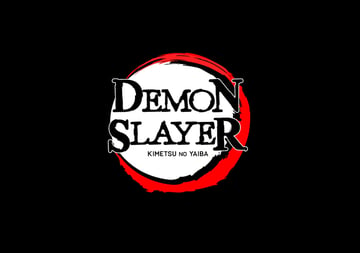 Demon slayer symbol final image black background