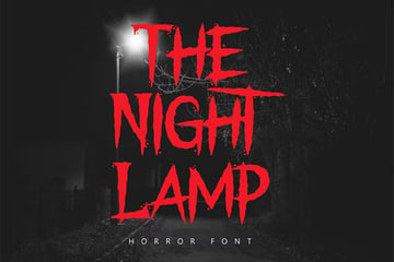 The night lamp font from Envato Elements 