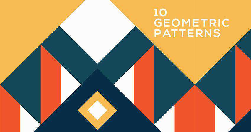Colorful Geometric free patterns seamless