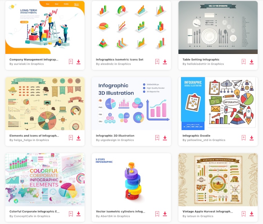 Infographic templates on envato elements