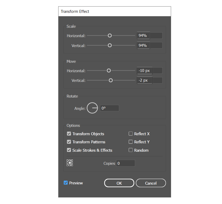 how to apply transform settings for demon slayer symbol background