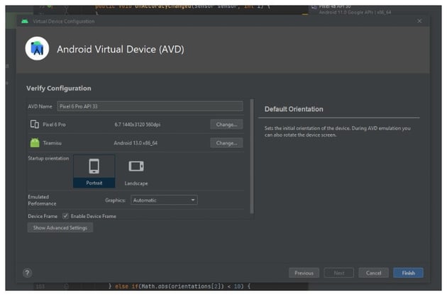 Verify Virtual Device Configuration