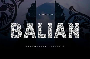 Balian Decorative Display Fonts