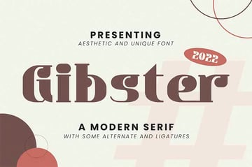 Gibster Stylized Fonts