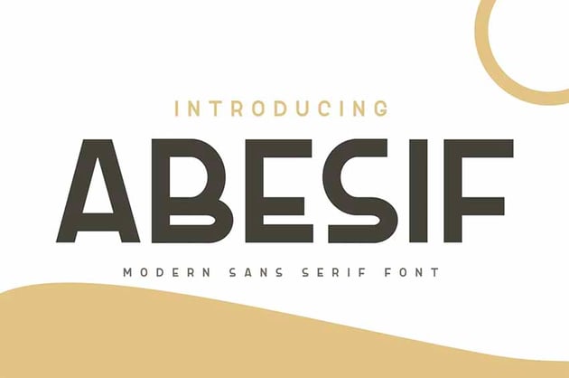 Abesif Wide Sans Serif Font