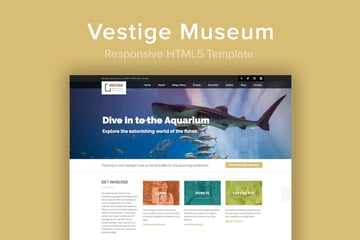 Vestige Museum - Responsive HTML5 Template
