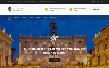 Alicante - Museum & Exhibition HTML Template
