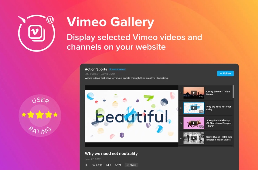 WordPress Vimeo Gallery Plugin