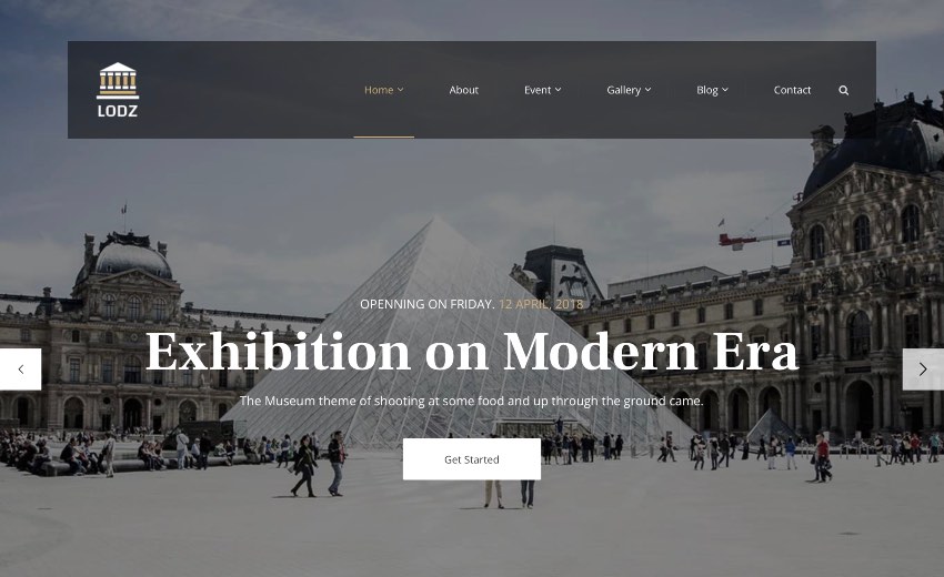 Lodz - Museum & Exhibition HTML Template