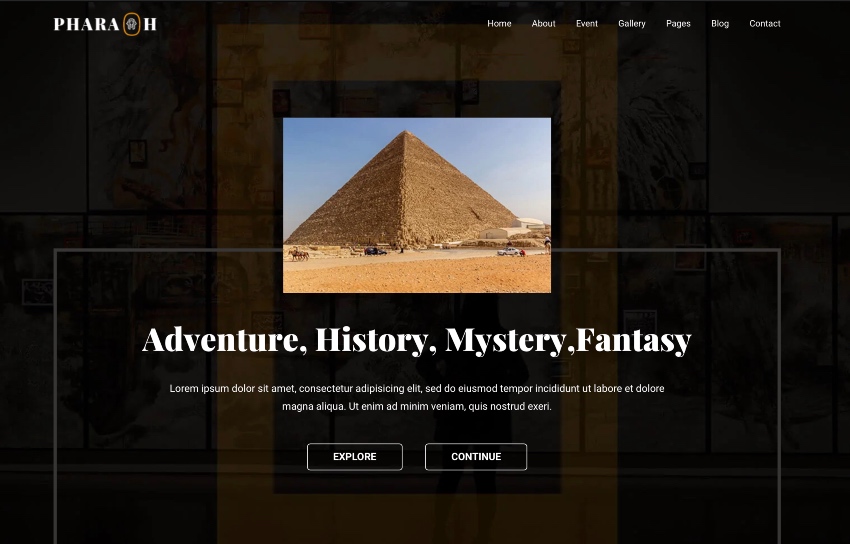 Pharaoh - Museum & Exhibition HTML Template