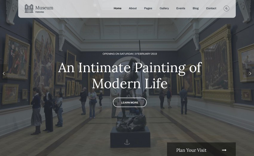 Museum - Exhibition and Artists HTML Template