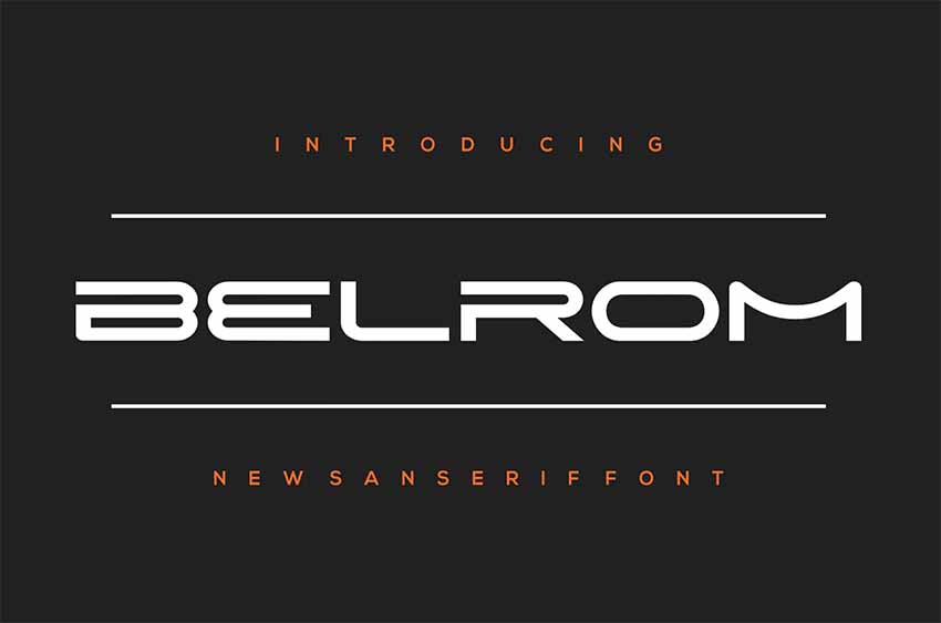 Belrom Wide Bold Fonts