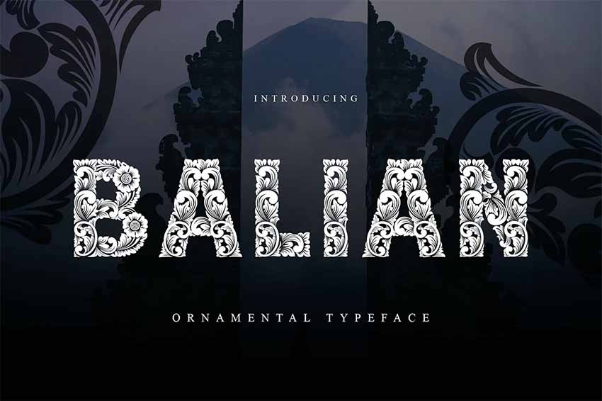 Balian Decorative Display Fonts