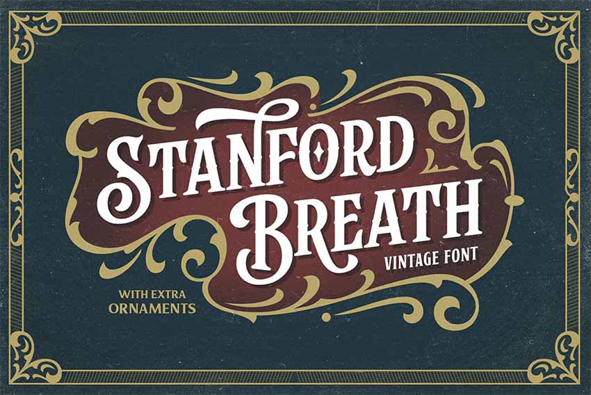 Stanford Breath Decorative Font