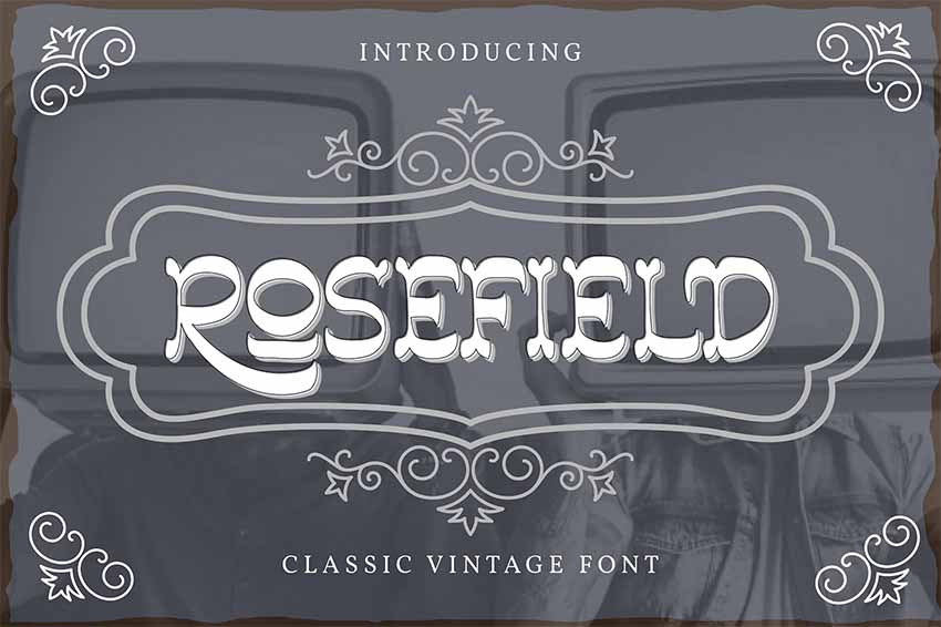 Rosefield Decorative Display Fonts