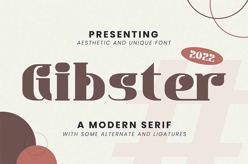 Gibster Stylized Fonts