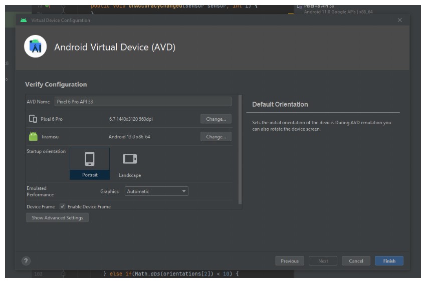 Verify Virtual Device Configuration