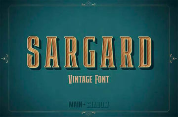 Sargard Shadow Letter Font