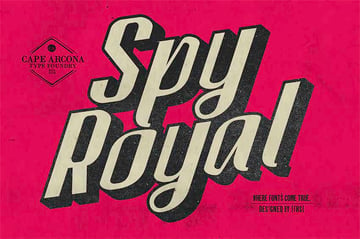 Spy Royal Shadow Fonts