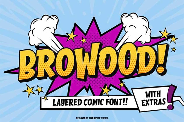 Browood Shadow Font