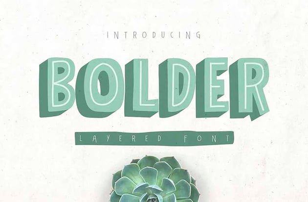 Bolder Multilayer Fonts