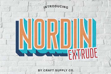 Nordin Stacked Fonts