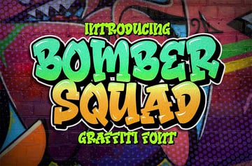 Bomber Squad Multi Layer Fonts