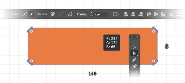 create a rectangle with rounded corners