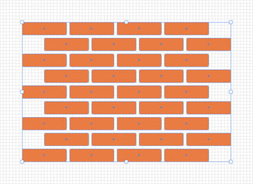 create the vector brick wall