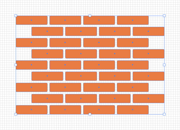 create the vector brick wall