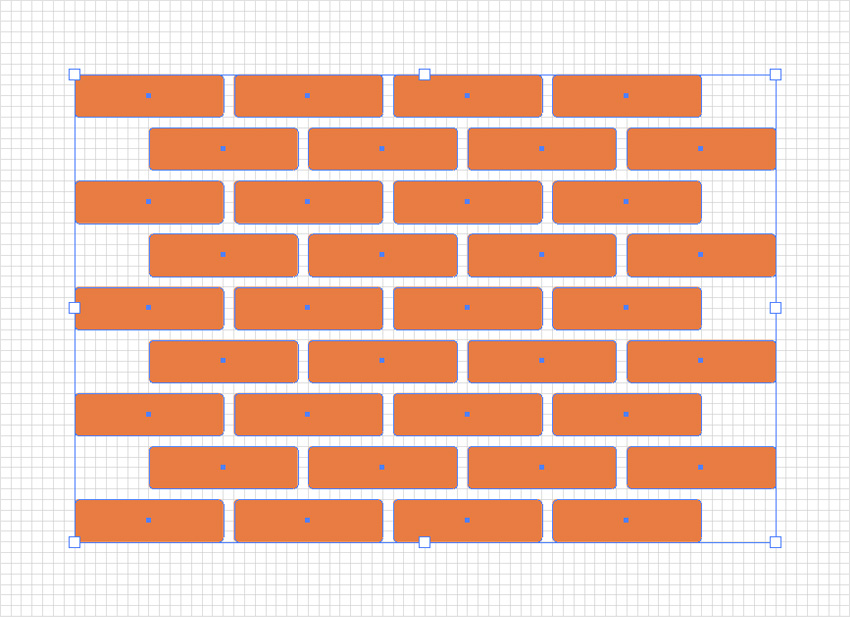 create the vector brick wall