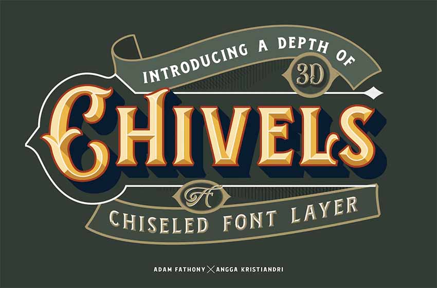 Chivels Shadow Fonts